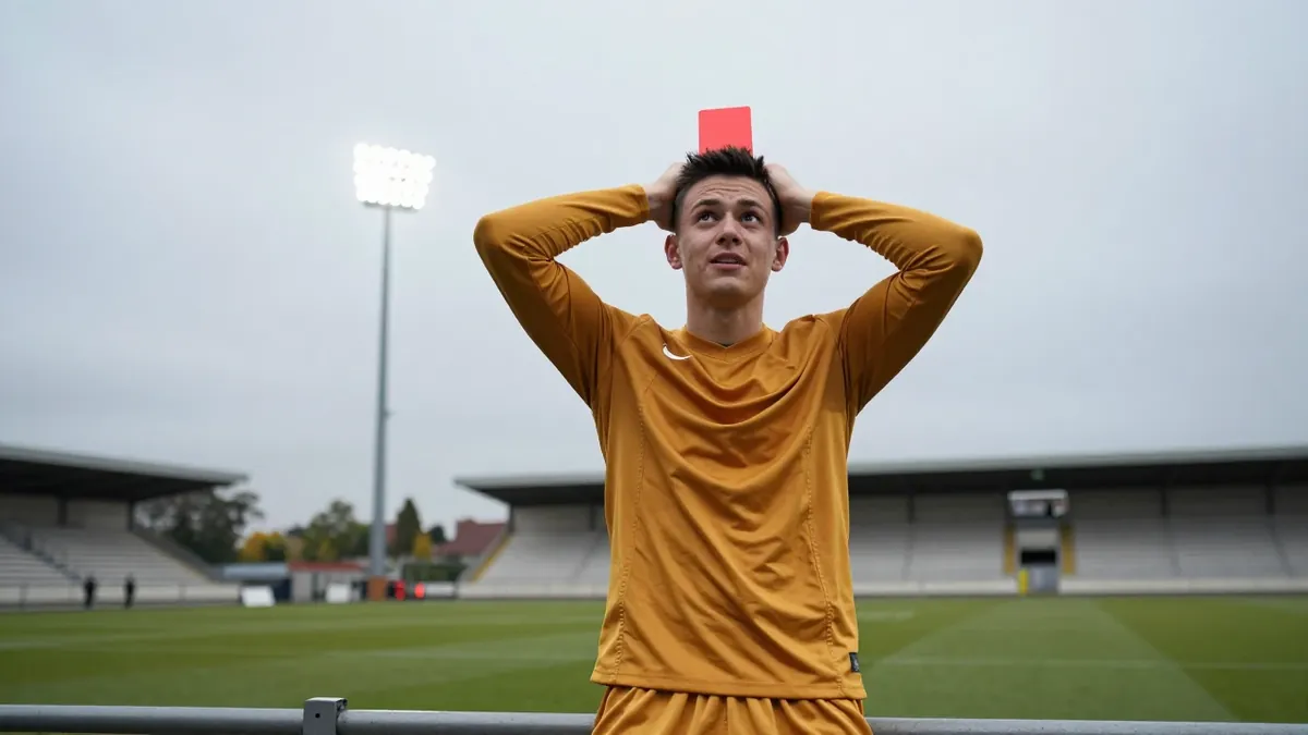 Mansfield Town's Owen Dodgson was sent off after two minutes against Huddersfield, a dismissal that puts him among the...